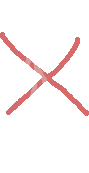 crossed-out person squatting